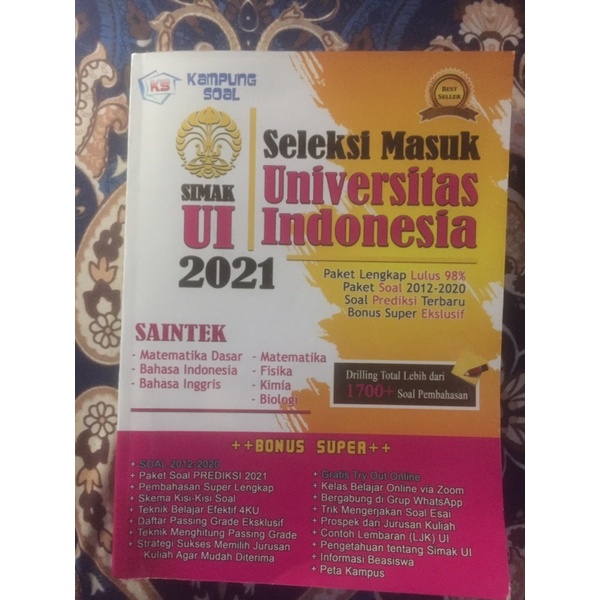 

PRELOVED KAMPUNG SOAL SIMAK UI 2021