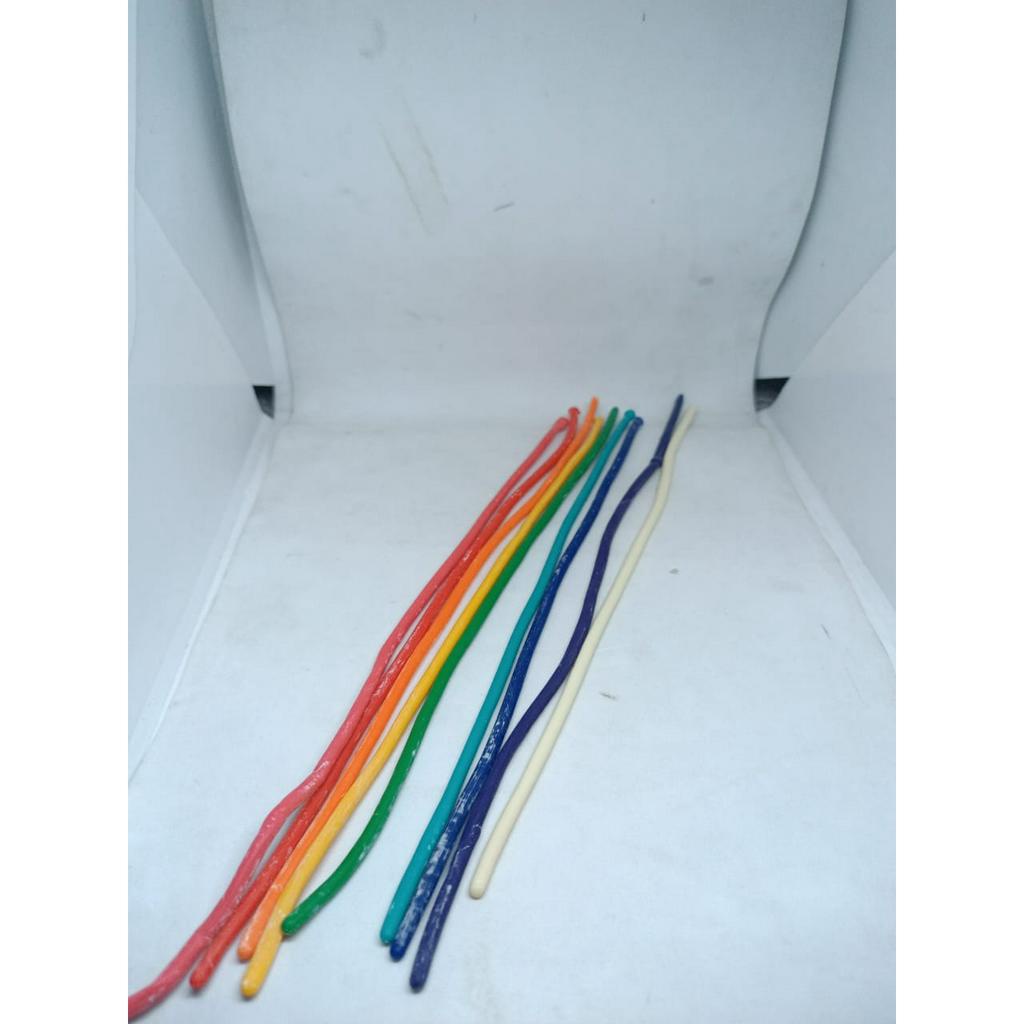 BALON KARET PENTIL PANJANG KARET WARNA WARNI 1 PAK ISI 100 PCS