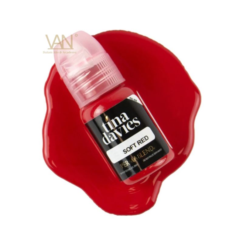 Tinta Permablend X Tina Davies Lip Duo - Soft Red Original Made in USA 15ml