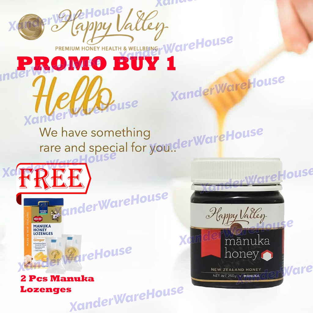 

PROMO MADU MANUKA HAPPY VALLEY HONEY UMF 20+250GR