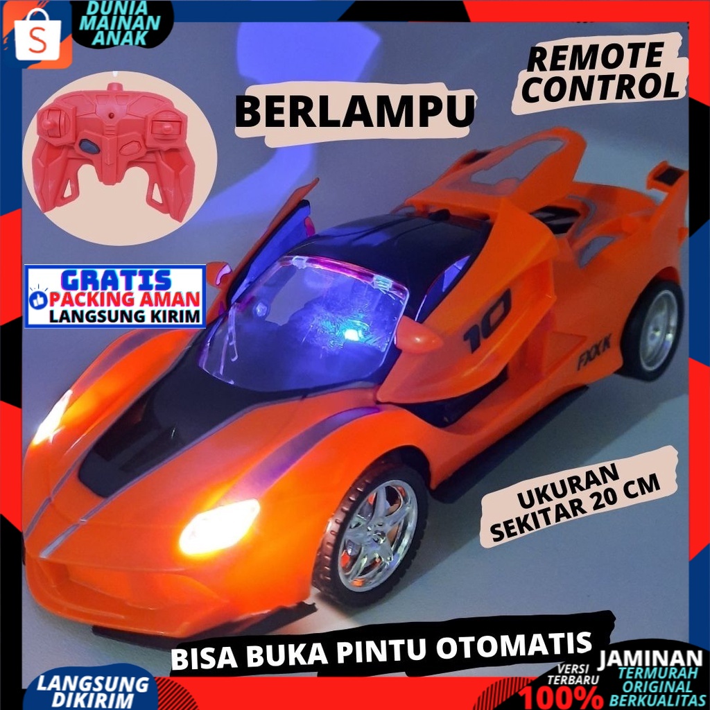 Mobil remot control POLISI Bisa Buka Pintu Sport Car Ferarri  RC Sport Car Speed Racing Top Speed