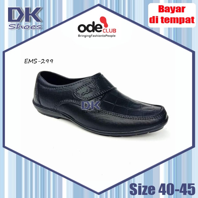 Sepatu Pantofel Kerja Pria Karet Ode EMS-299 by Ardiles Men 40-45 / Sepatu Formal / Sepatu Slip On Pria / Sepatu jumbo / Sepatu Karet / Sepatu Santai / Sepatu Kerja Kantor Pria / Sneakers Pria Sepatu SlipOn Pria / Sepatu Kuliah