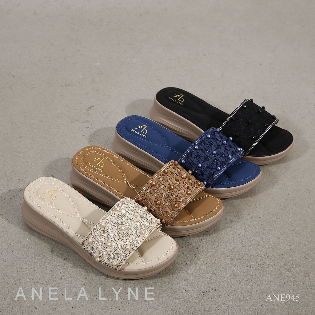SEPATU WEDGES/SLOP/SANDAL ANELA LYNE SHADA ANE945