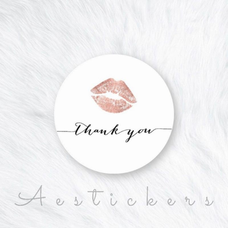 THANK YOU STICKER LABEL STIKER TERIMA KASIH UKURAN 5 CM UNTUK PACKING PRODUK-PART 12
