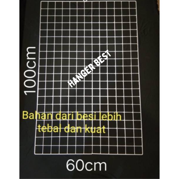 Jaring Ram Besi Dinding Ukuran 60 x 100cm Gantungan Hook Ram Display