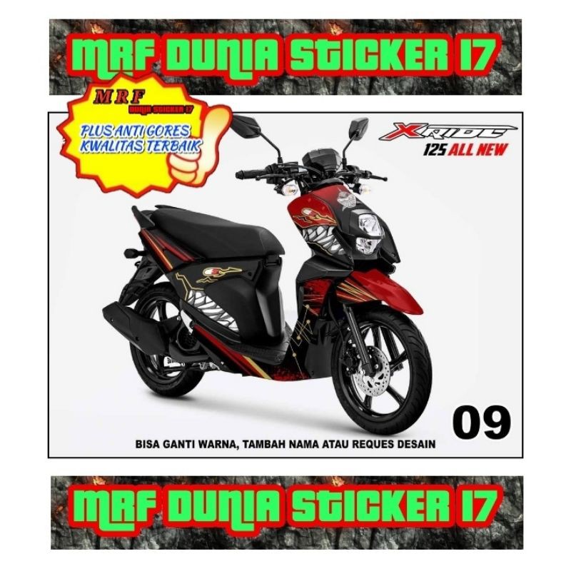 Sticker decal X Ride Full Body decal X Ride body Sticker X Ride Full body Model 09