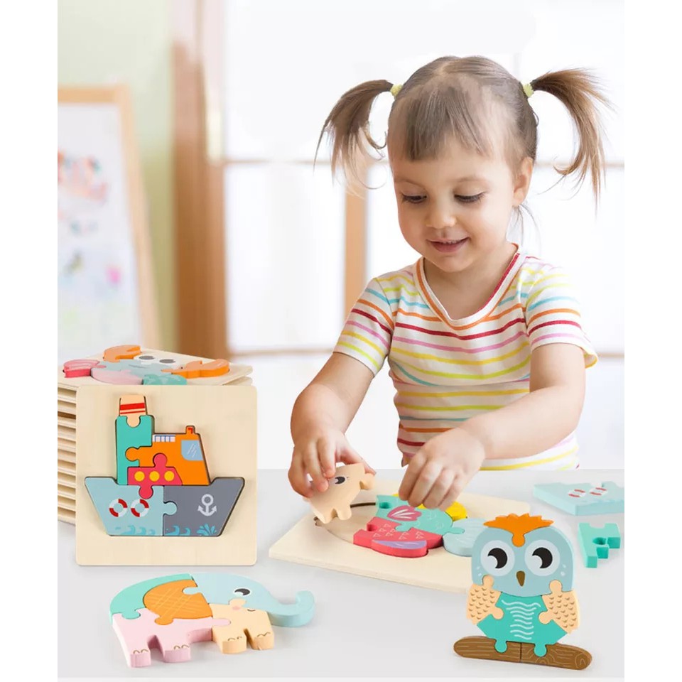 Puzzle Mini Pastel Wooden Puzzle Kayu Puzzle Anak Mainan Kayu Mainan Edukasi Anak Puzzle Balita