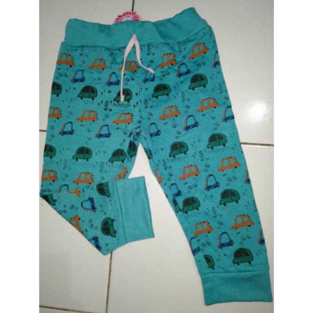 Celana Jogger cewek fullprint size 4