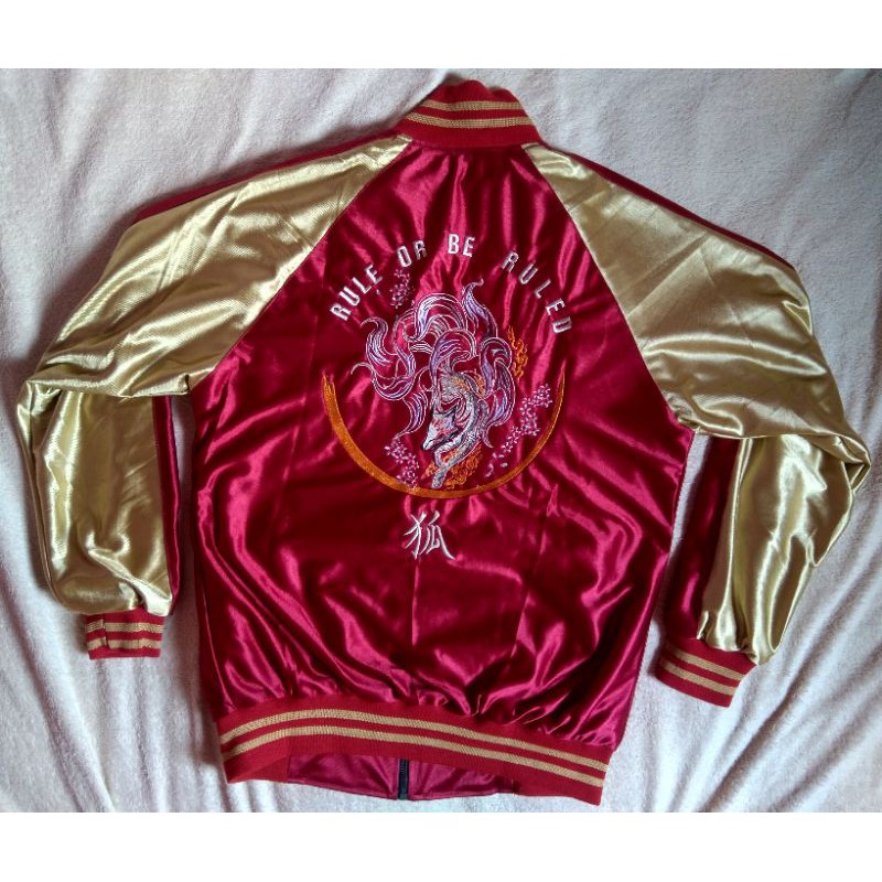 jaket sukajan - kitsune fox - red gold (BNWT)