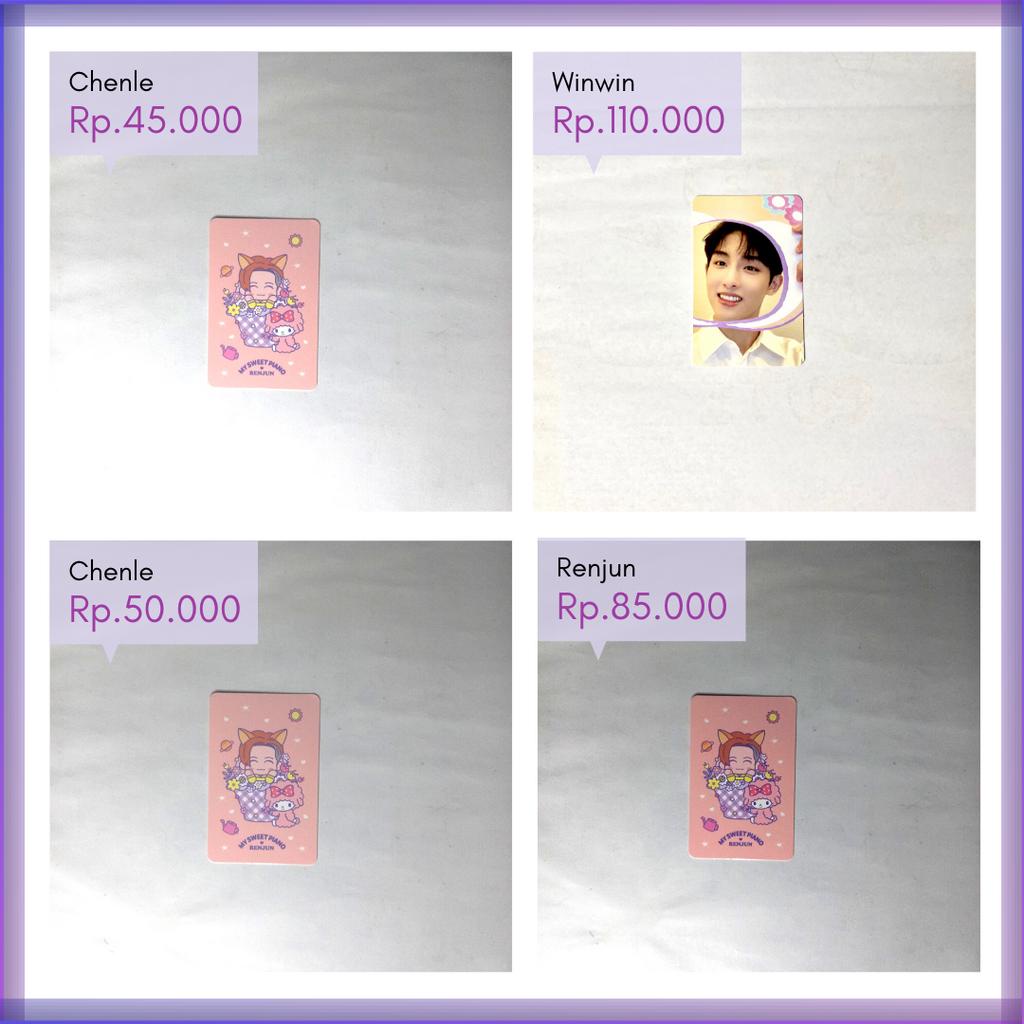 READY OFFICIAL PHOTOCARD PC NCT DREAM TRADING CARD TC A B SPECIAL CONCEPT SELCA TRADING CARD SANRIO 