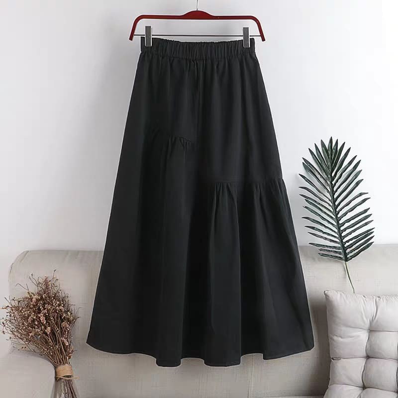 REINY SKIRT - rok murah / rok panjang / skirt murah / rok bahan / rok linen