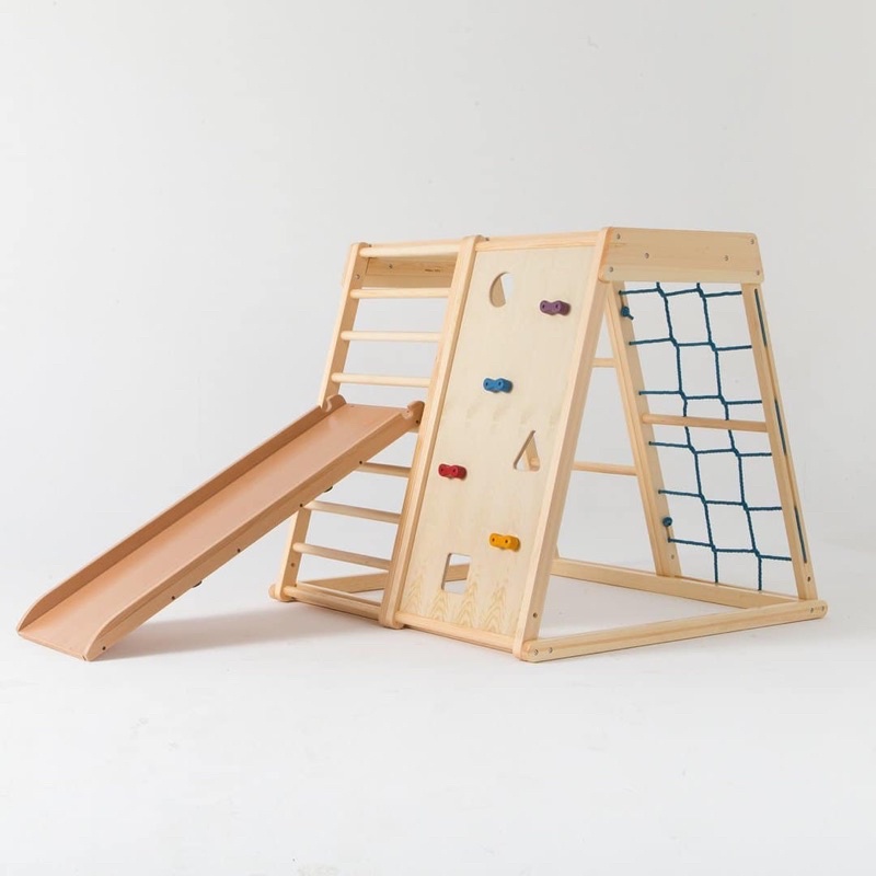 Avdar Gym Climber Gym Set with Double Sided Slide