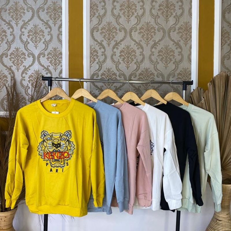 Kaos Import Top KENZO* Kaos Bordir by MJS