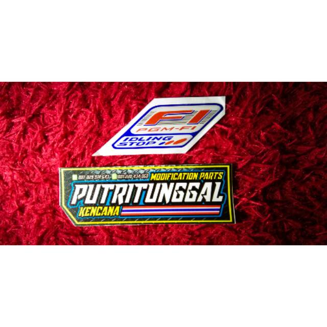 Sticker timbul PGM FI IDLING STOP THAILAND