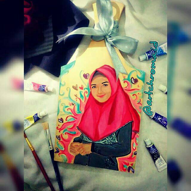 Open PO Lukisan Wajah cat akrilik