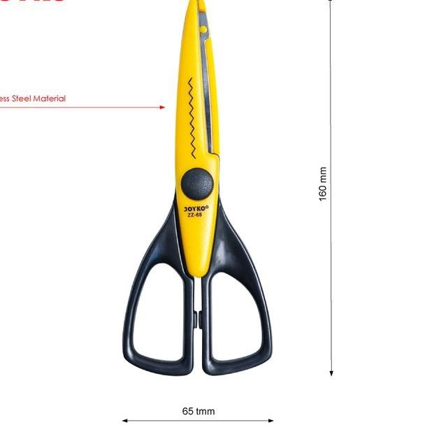 

RRS Joyko Gunting Zig Zag ZZ-65 - Scissors ZZ65 Zigzag Gerigi Craft DIY❇ (Buruan Beli)Seller ↑