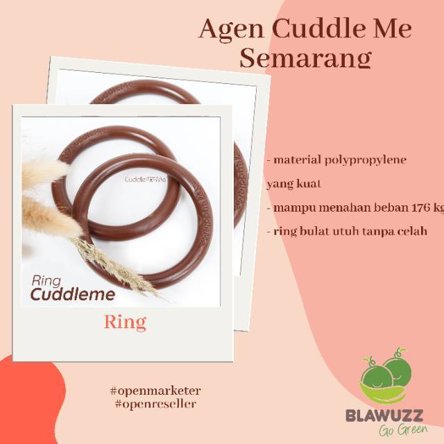 CuddleMe Aksesoris Ring Gendongan Bayi Newborn SNI Aman Nyaman Ergonomis