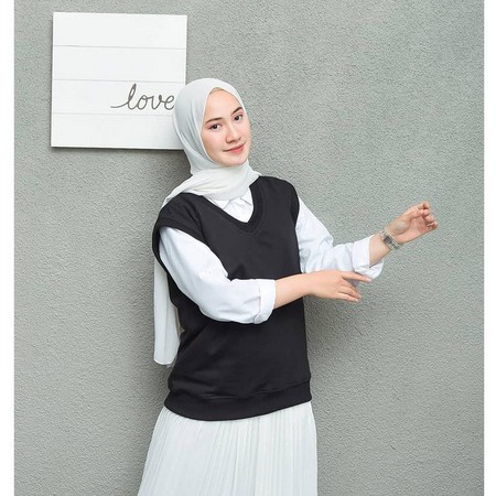 BEFAST - ZEC OOTD Wanita Rompi DAHLIA / Abaya Vest / Rompi Wanita Kekinian / Rompi Banyak Warna / Rompi Untuk OOTD Wanita