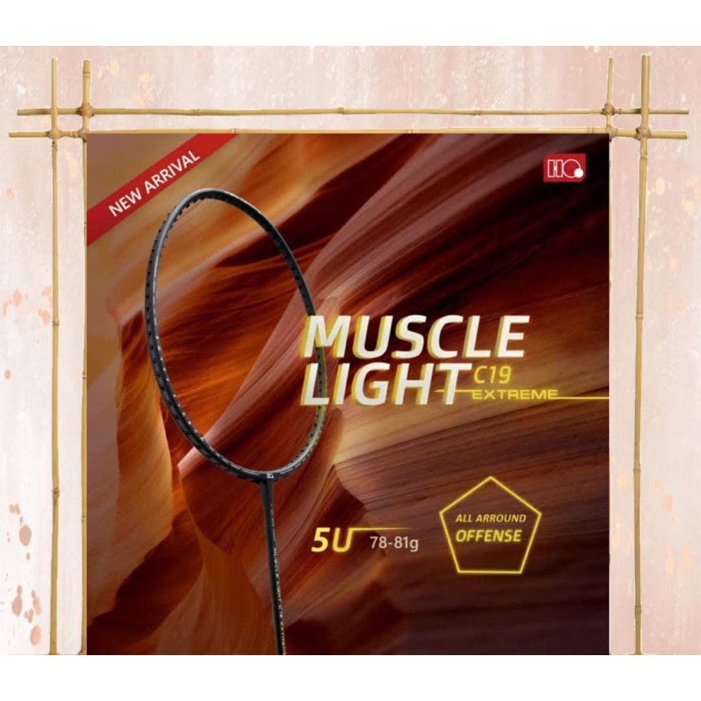 Raket Badminton Hiqua Muscle Light C19 Extreme Raket HQ Muscle Light C19 Extreme