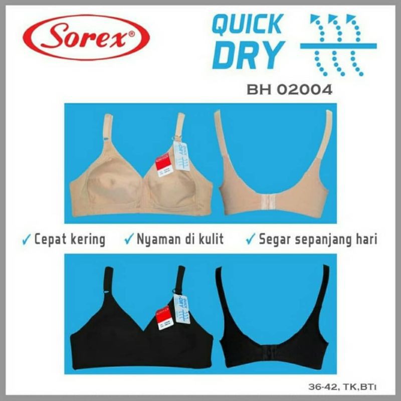 BH Sorex 02004 Big Cup Quick DRY Busa Tipis Tanpa kawat