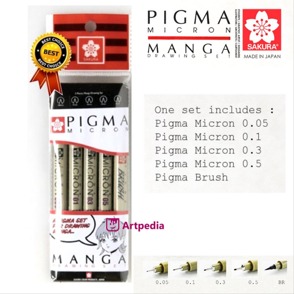 

Order Langsung SAKURA Pigma Micron Manga Drawing Set Diskon