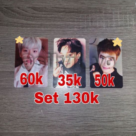 [Baca Desk]Photocard Exo Baekhyun Blooming Days, Chen sing for you, Suho Sing For You
