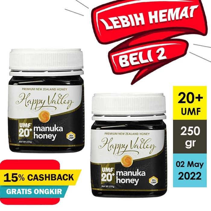 

Madu HAPPY VALLEY Manuka Honey UMF 20+ 250gr - MMD1037