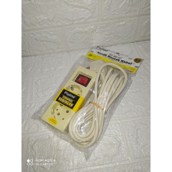 Stop Kontak Arde + Kabel 5m (2L, 3L, 4L, 5L)