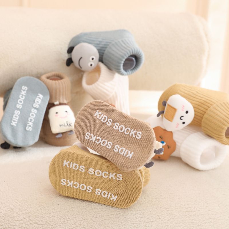 (pimenova) Kaos kaki boneka bayi dan anak  import  Premium motif food lucu