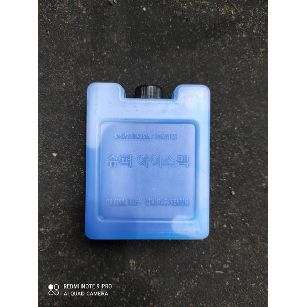 ice gel ice pack mini blue ice gel es gel bisa bekali kali pakai @350gram ukuran 9×11×3cm  (PREMIUM)