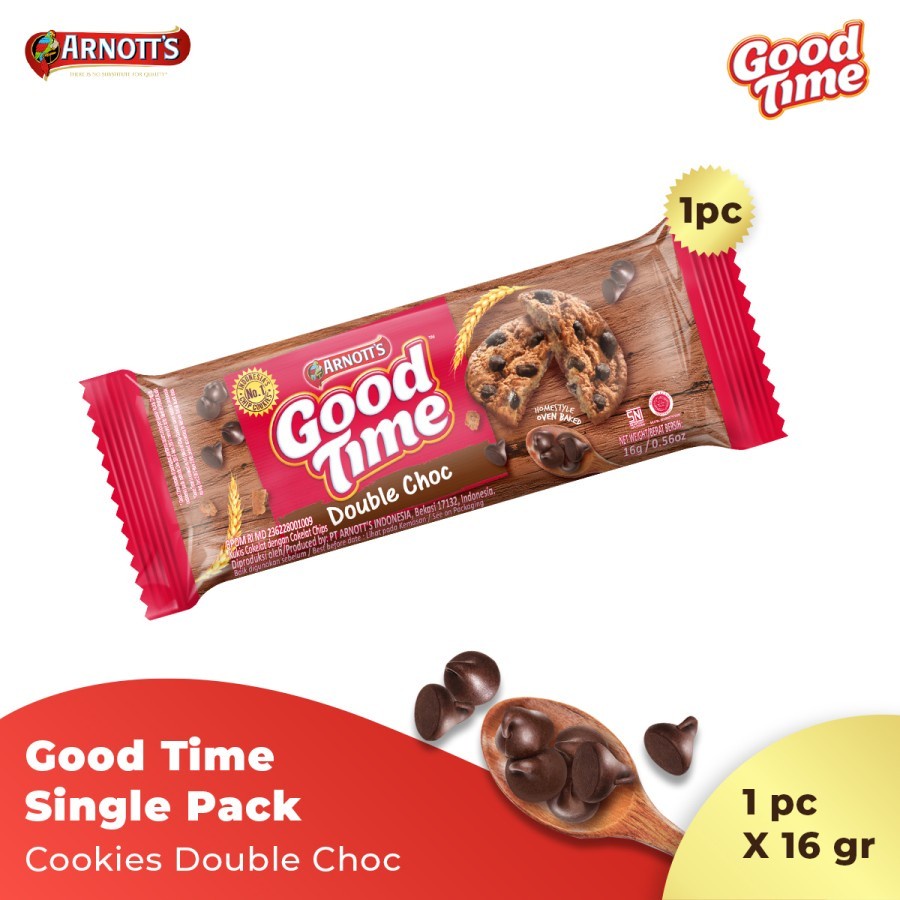 

Arnott's Good Time Cookies Double Choc Singles