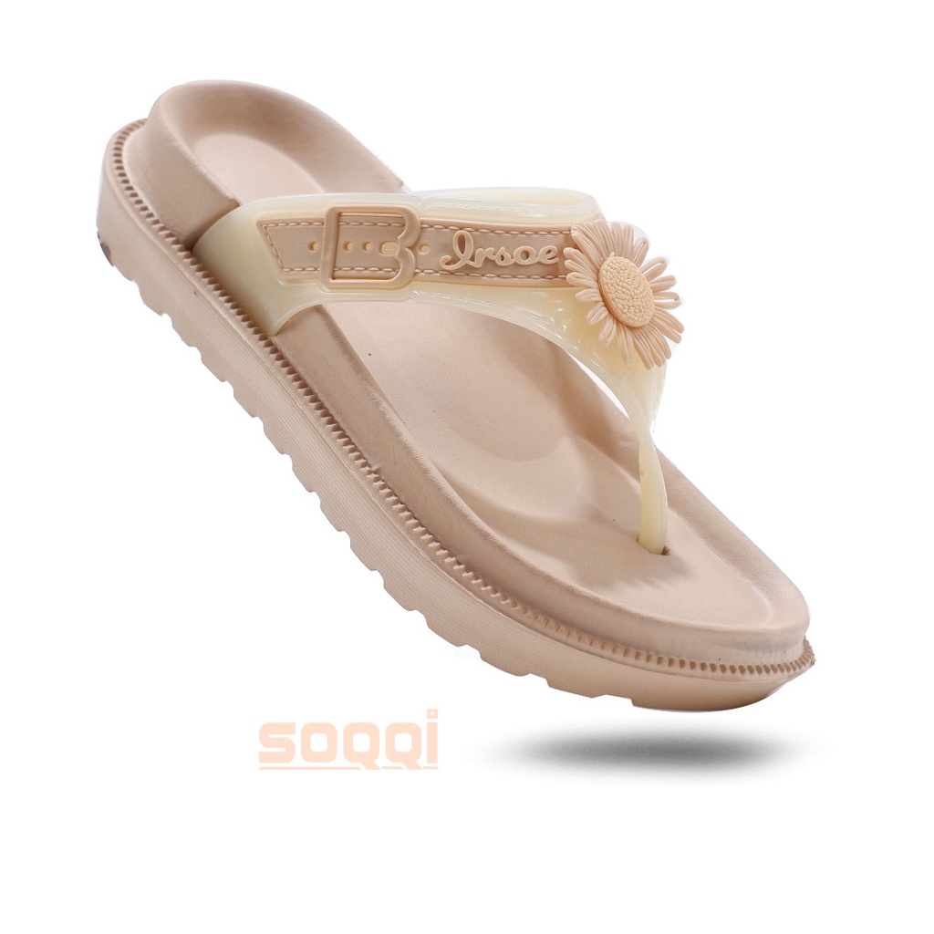 Sendal cewek import korea japit karet jelly original sandal wanita perempuan dewasa ori irsoe 216 B 36-40