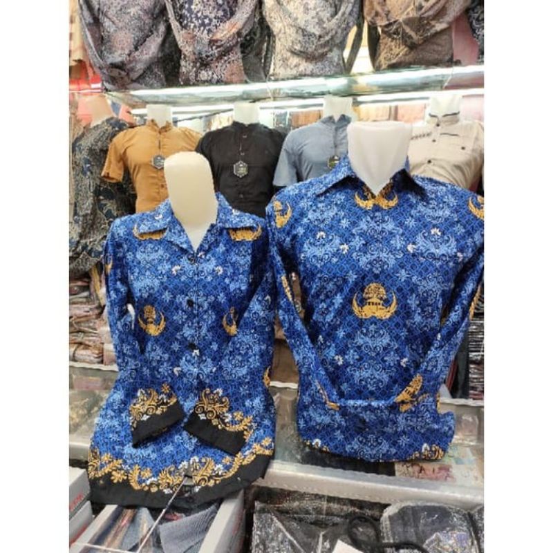 seragam dinas korpri PRIA WANITA terbaru 2022 SEMI SUTRA