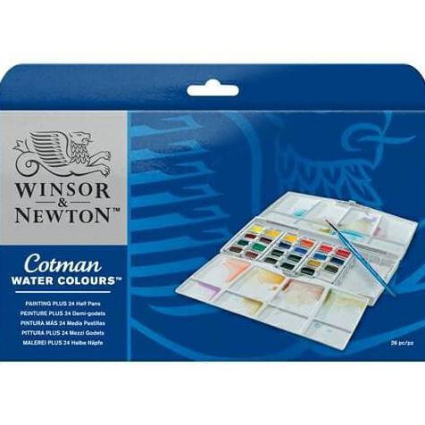 

Ready Stok! Cotman Water Colours Painting Plus 24 Half Pan Set Winsor & Newton Termurah