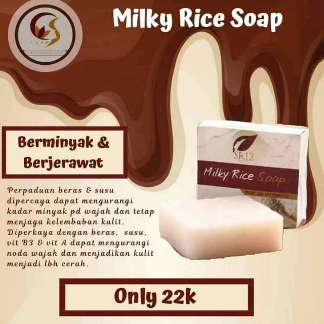 Milk rice soap