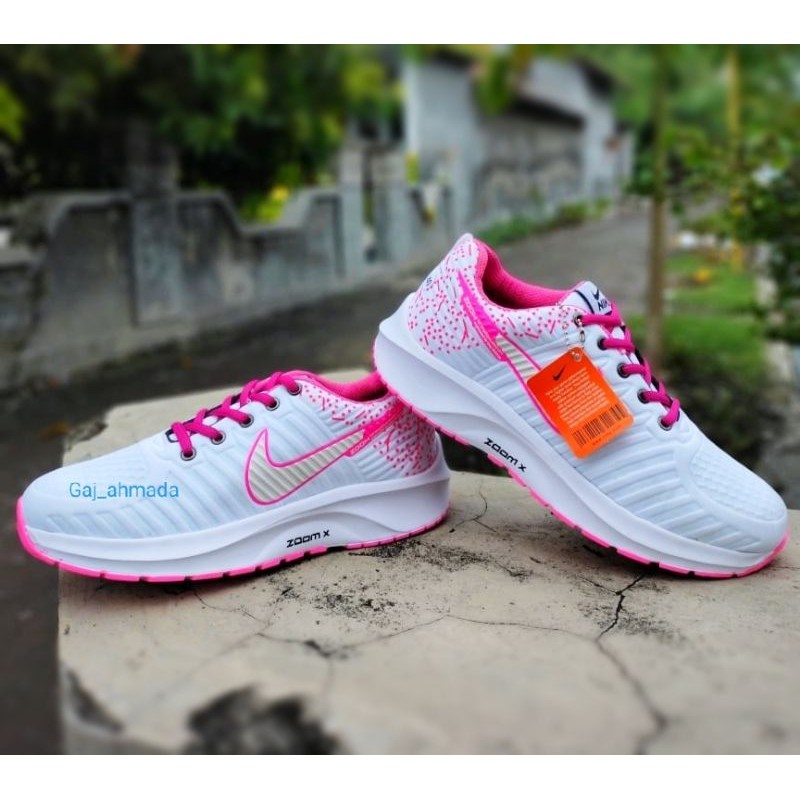 PINK - Sepatu ✓ Ringan Tinggi | Sepatu Sneakers Olahraga wanita ~ sepatu kets cewek viral sekolah