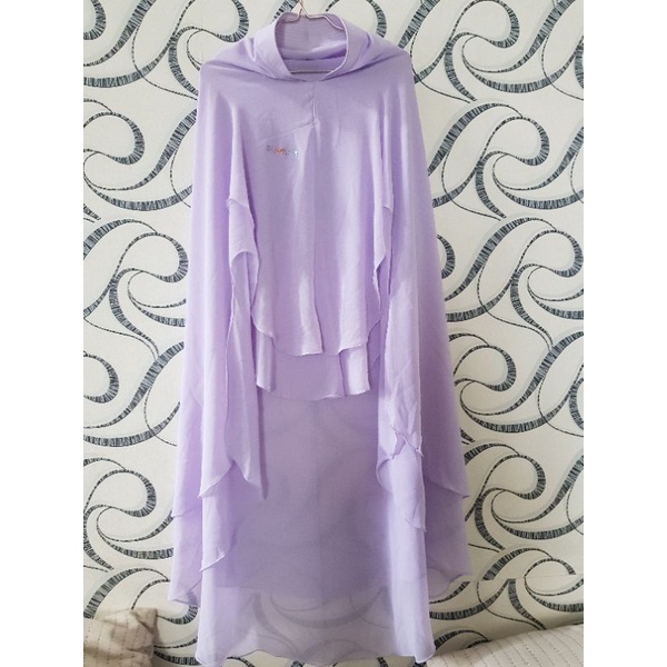 preloved khimar zainah warna lilac