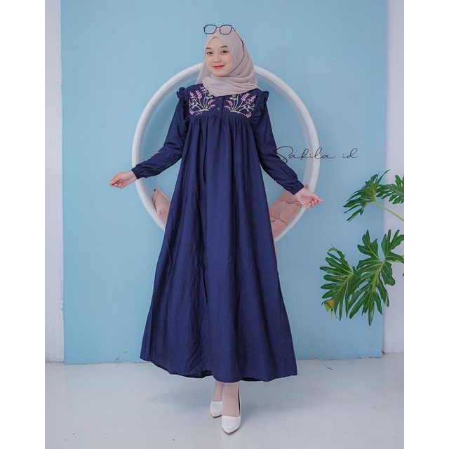 RANDOM AINAYA DRESS / GAMIS BORDIR / GAMIS POLOS BORDIR / FASHION WANITA