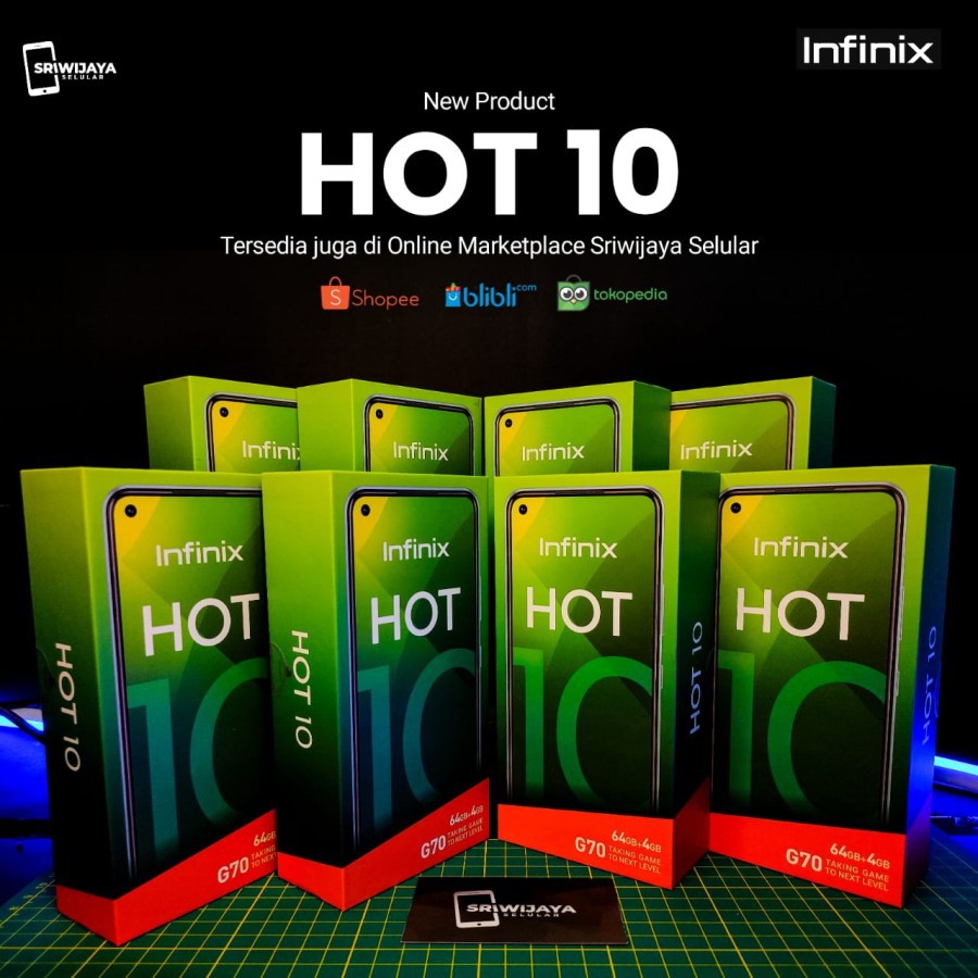 INFINIX HOT 10 4/64GB Garansi Resmi Infinix