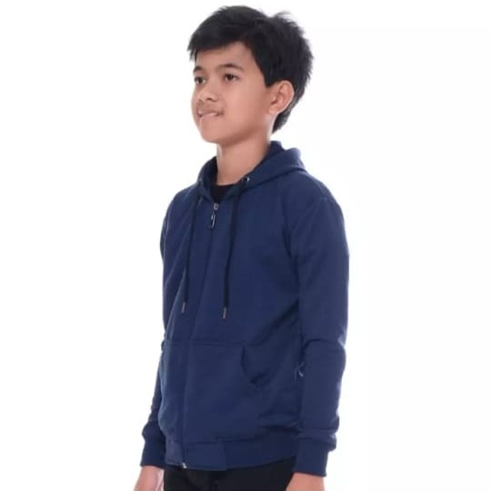 SONY KID'S Zipper || Jaket Hoodie Zipper II swaeter Polos Anak SZ S-M-LXL