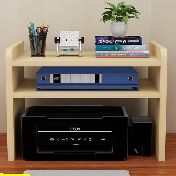 Printer Stand Rak Printer Dudukan Printer Rak Kertas Rak Meja Rak Dinding  Rak Kayu Jati