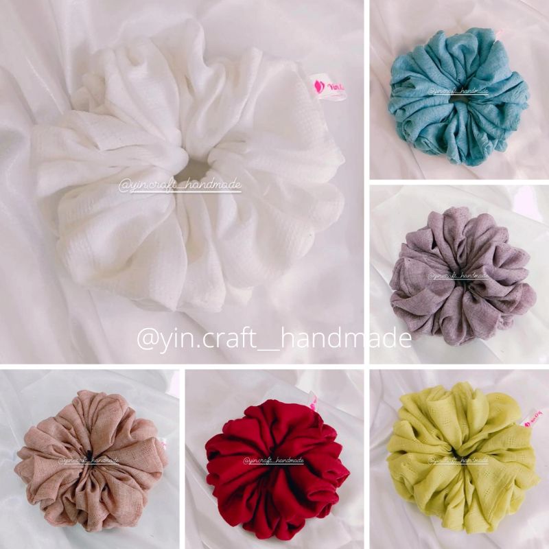 SCRUNCHIE JUMBO IKAT RAMBUT CEPOL HIJAB KUNCIR RAMBUT