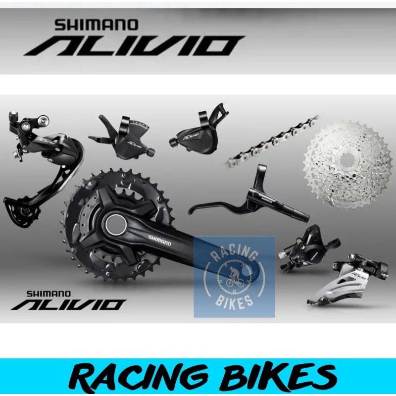 GROUPSET SHIMANO ALIVIO M3100 FULLSET ORIGINAL BARU