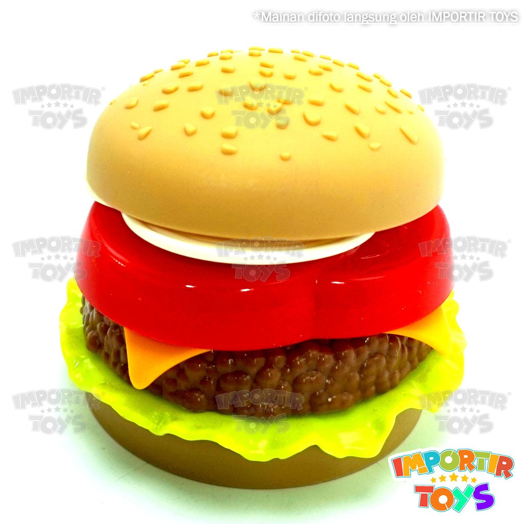 Burger Mainan Anak Plastik Ber-SNI &quot;KRABBY PATTY&quot; SPONGEBOB