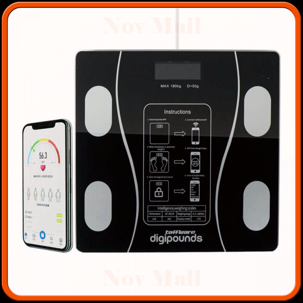 Taffware Digipounds Timbangan Electronic Scale 180 KG TB844