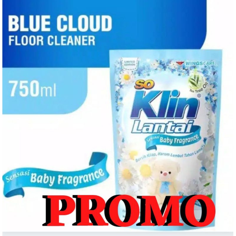 Soklin Lantai 750ml So klin Pembersih Lantai Baby Fragrance