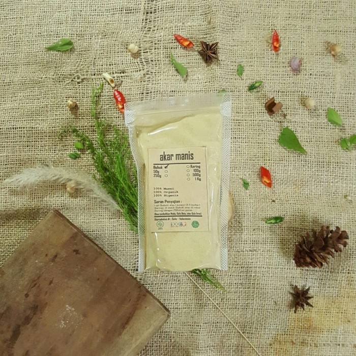 

AKAR MANIS BUBUK 50 gr - KAYU LEGI - Liquorice Licorice - MURNI