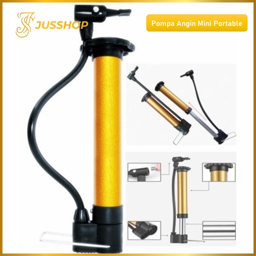 Pompa Angin Mini Portable Pompa Angin Ban Sepeda Balon Bola Kasur Serbaguna