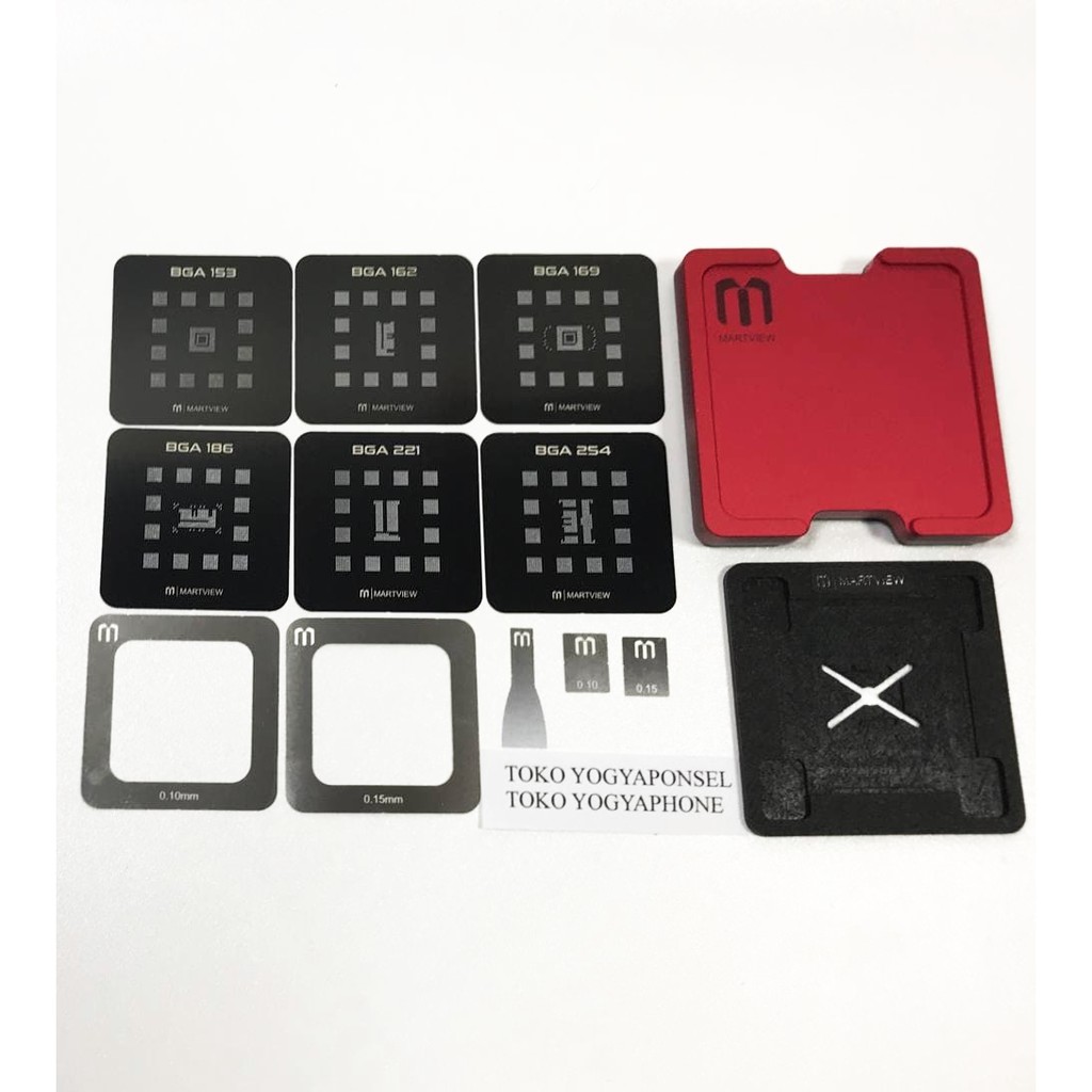 Martview RB-01 Reballing Stencil Plat Cetak Bga eMMc