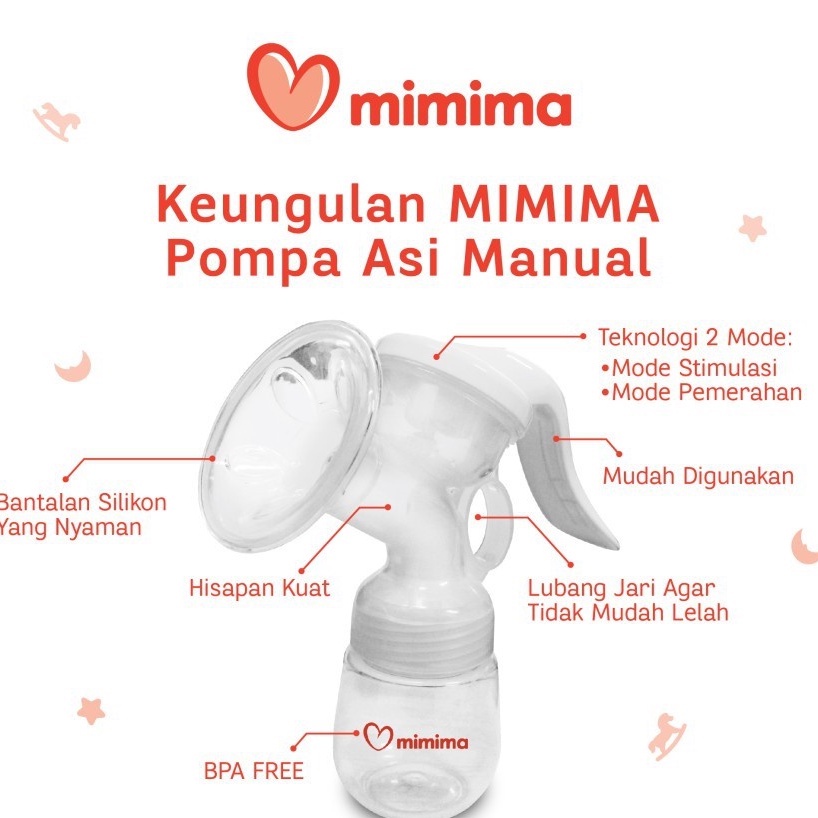 Mimima Manual Breast Pump / Pompa Asi